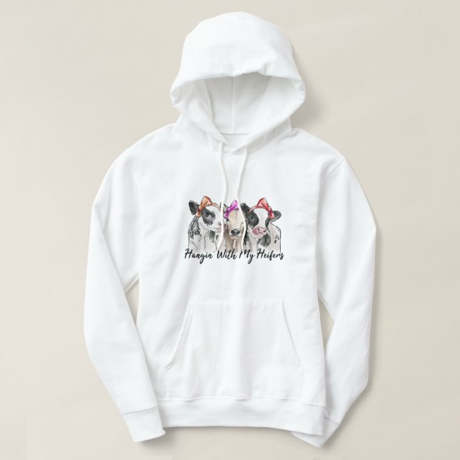Veste À Capuche Dalmatie Meilleur Chien Maman Valentines Jour Funn (Design devant)