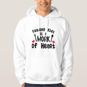 Veste À Capuche Dame pour déjeuner mignonne Art Femmes Enfants Caf