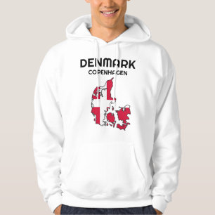 Veste À Capuche Danemark, Danemark, Danemark, Danemark, Drapeau, D