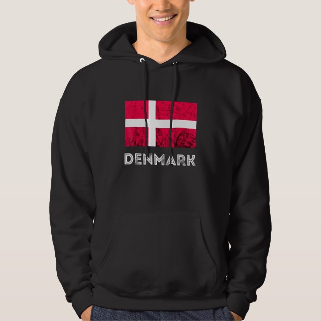 Veste À Capuche Danemark Dannebrog Drapeau danois Dansk Roots Dank (Devant)