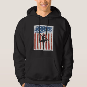 Veste À Capuche Danseuse de ballet Danseuse Drapeau américain patr