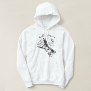 Veste À Capuche Danseuse du ventre Darbuka Drum Sweatshirt à capuc