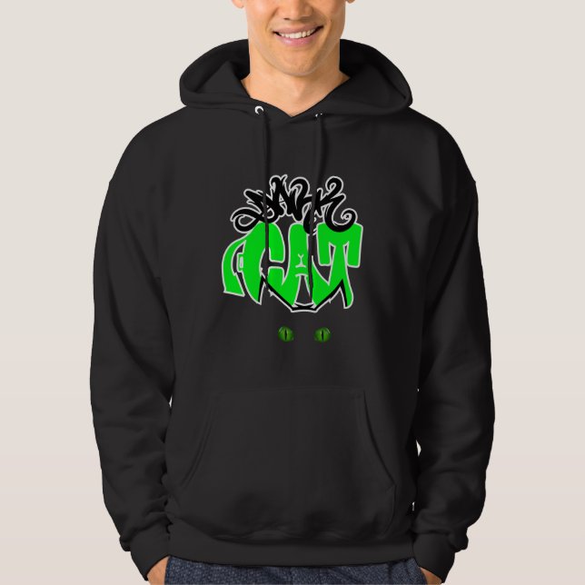 Veste À Capuche Dark cat in graffiti art Hoodie (Devant)