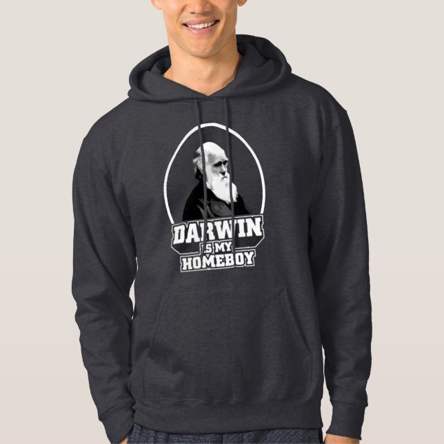 Veste À Capuche Darwin est mon Homeboy (Devant)