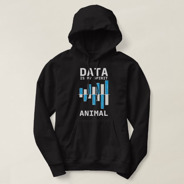 Veste À Capuche Data Analyst Spirit Animal Data Scientifique Logic (Design devant)