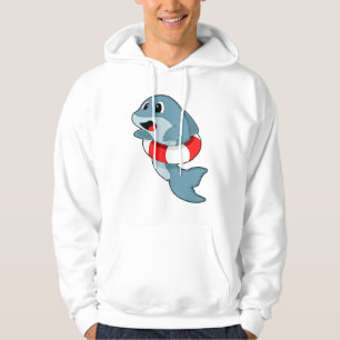 Veste À Capuche Dauphin à la natation avec anneau de natation