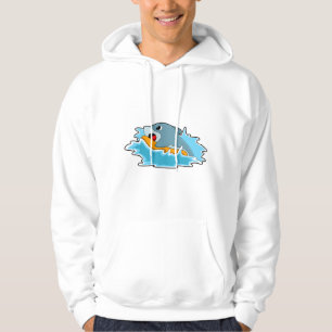 Veste À Capuche Dauphin au surf avec Surfboard