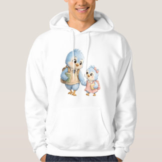 Veste À Capuche Débardeur à capuche pour famille d'oiseaux mignons