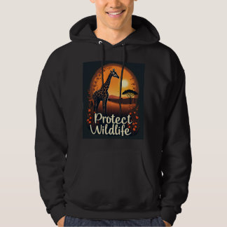 Veste À Capuche Débardeur girafe de la savane