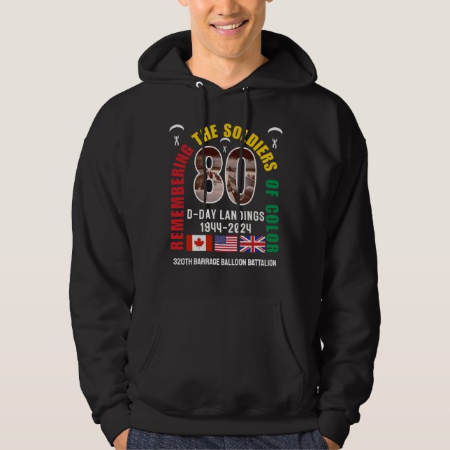 Veste À Capuche DÉBARQUEMENTS DU JOUR J 80e anniversaire Soldats d (Devant)