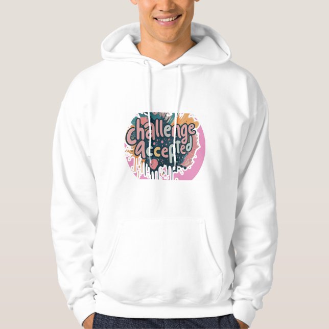Veste À Capuche Défi accepté (Devant)