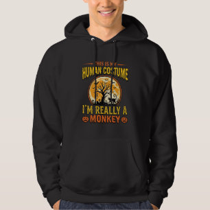 Veste À Capuche Déguisement de singe pour Halloween Design de T-sh