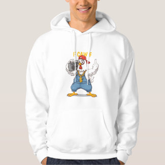 Veste À Capuche Déguisement drôle de poulet gangsta Hip Hop F CAW