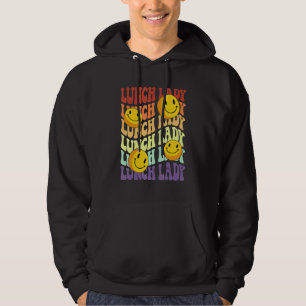 Veste À Capuche déjeuner dame sourire rétro face retour à l'école