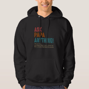 Veste À Capuche Demandez à Papa tout ce que je sais beaucoup et ce