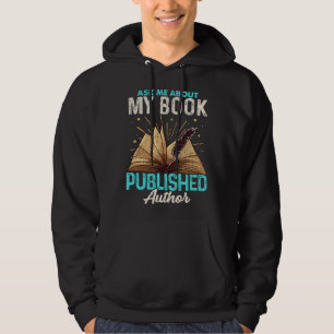 Veste À Capuche Demandez-moi au sujet de mon écrivain de livre de