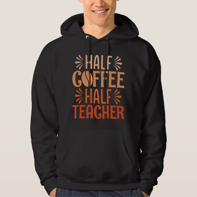 Veste À Capuche Demi-café Demi-enseignant (Devant)