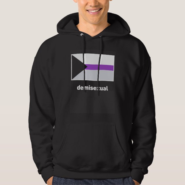 Veste À Capuche Demisexual Pride Flag Demisexual Flag (Devant)