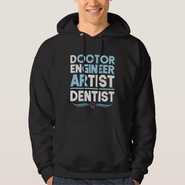 Veste À Capuche Dental Student Doctor Engineer Artiste Dentiste (Devant)