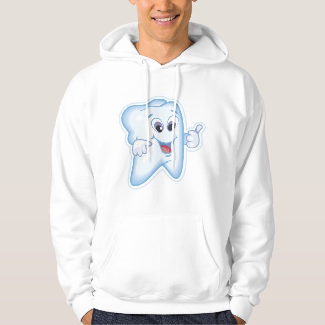 Veste À Capuche Dents heureuses saines (Devant)