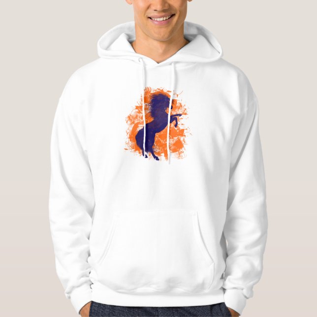 Veste À Capuche Denver opposant le cheval de Broncos (Devant)