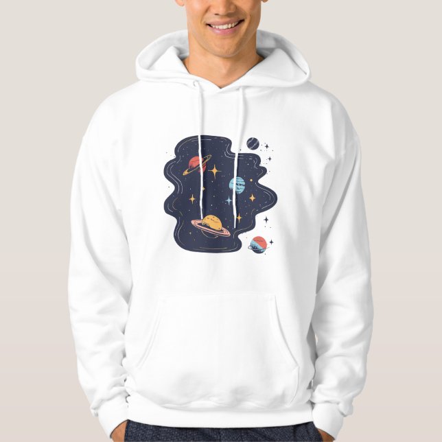 Veste À Capuche Dérive cosmique (Devant)