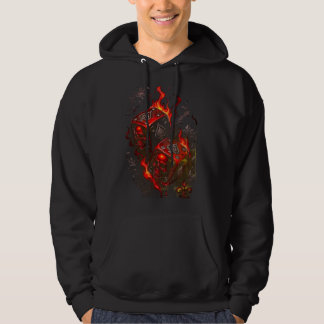 Veste À Capuche Dés à coudre Crâne en Feu - Graphique Rebelle à Ha