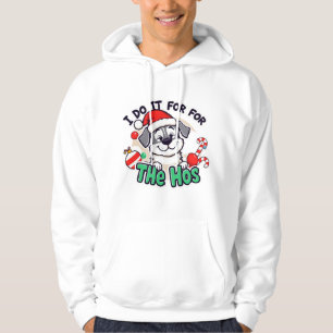 Veste À Capuche Design Crazy Dog Mens I Do It pour Hos Père Noël C