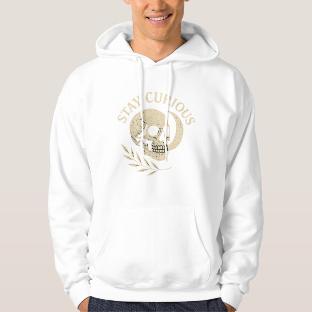 Veste À Capuche Design graphique esthétique foncé et pointu (Devant)