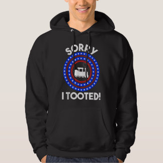 Veste À Capuche Désolé d'avoir pris le train Amer Patriotique Amer