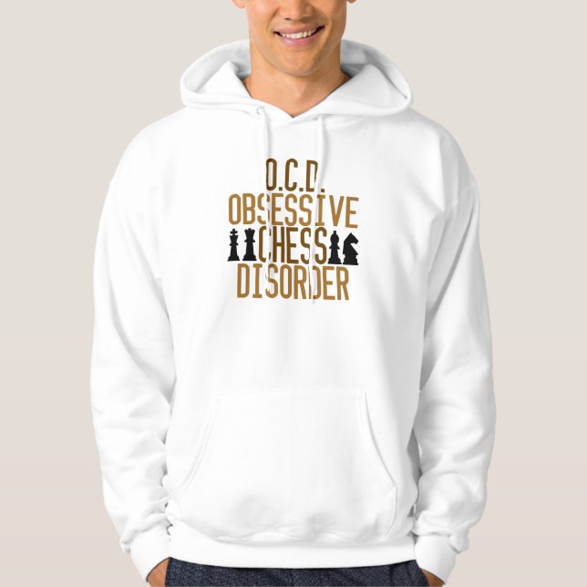 Veste À Capuche Désordre obsédant d'échecs (Devant)