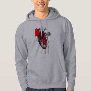 Veste À Capuche Dessin Anatomique de Cœur Sweatshirt Trash Polka A