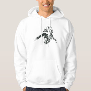 Veste À Capuche Dessin noir et blanc 1 de Supergirl