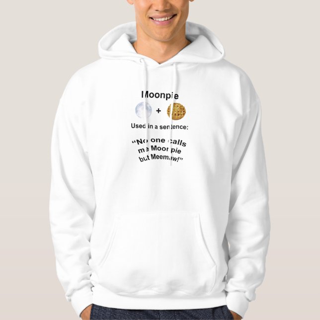 Veste À Capuche Dessus à capuchon de Moonpie et de Meemaw (Devant)