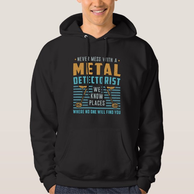 Veste À Capuche Détection de métaux Détectorist Detector Idea (Devant)