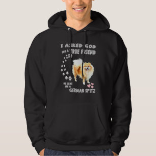 Veste À Capuche Deutscher Spitz Maman Fluffy Chien Papa Imprimer A