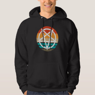 Veste À Capuche Diable de pentagramme rétro 666