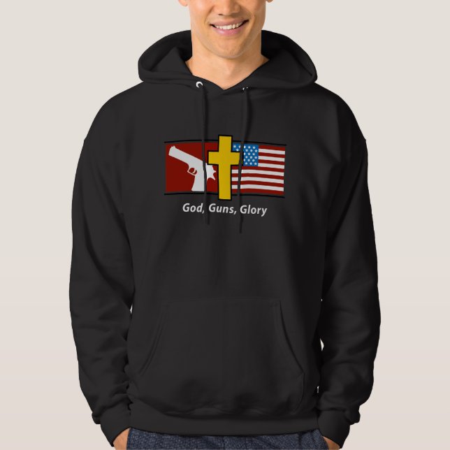 Veste À Capuche Dieu lance la gloire (Devant)