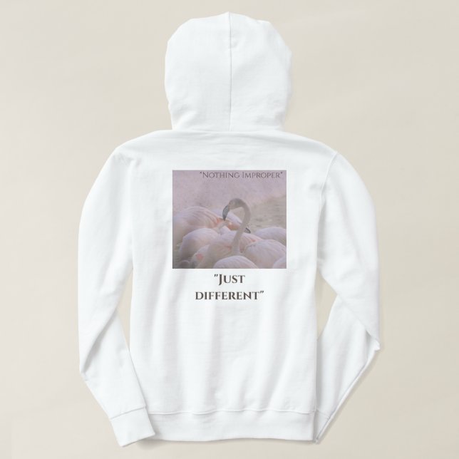 Veste À Capuche Différent n'est pas faux (Design dos)