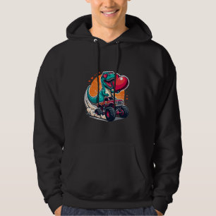 Veste À Capuche Dinosaure Monster Truck Saint-Valentin Cœur en Amo