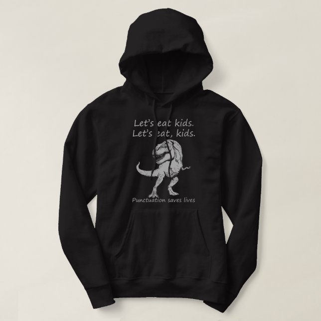 Veste À Capuche Dinosaures Femmes Design Adulte Laissons Manger Le (Design devant)