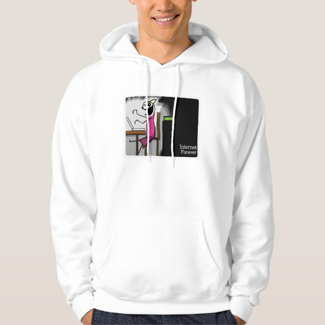 Veste À Capuche D'Internet T-shirt pour toujours (Devant)
