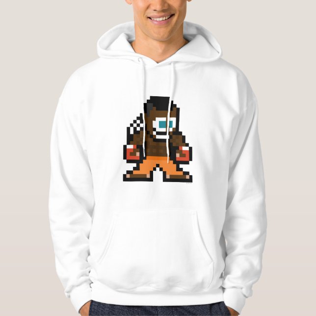 Veste À Capuche disc-jockey à 8 bits (Devant)