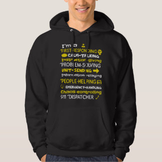 Veste À Capuche Dispatcher d'urgence - Dispatcher de la fine ligne