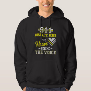 Veste À Capuche Dispatcher Thin Yellow Line 911 Heart The Voice Op