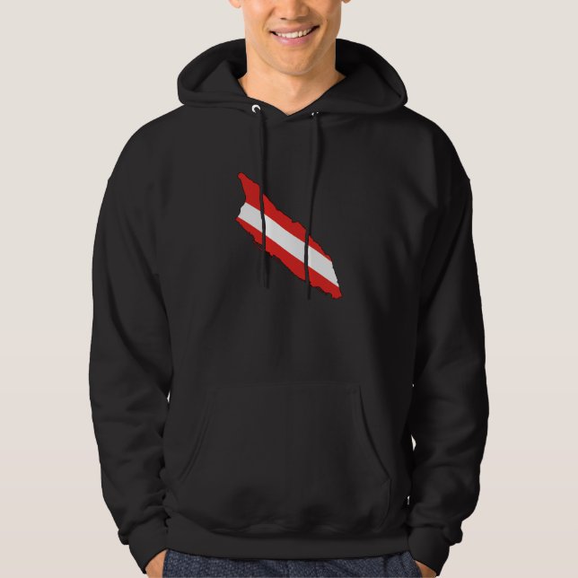 Veste À Capuche Diver Drapeau Aruba Plongée sous-marine (Devant)