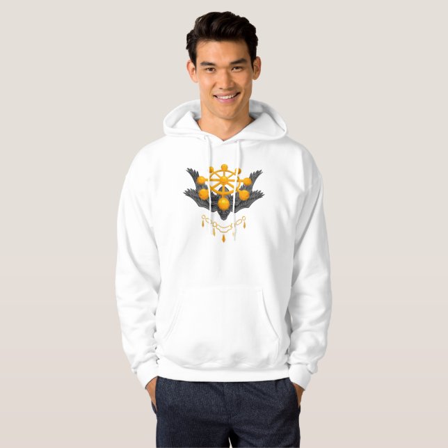 Veste À Capuche 🐺Divine Wheel Beast Hoodie – Cursed Guardian Form (Devant entier)