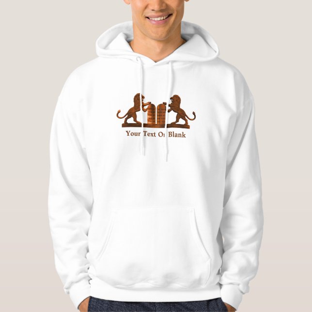 Veste À Capuche Dix commandements et lions (Devant)