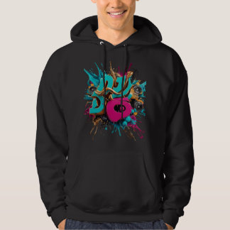 Veste À Capuche DJ Splash Art dynamique - Typographie du producteu