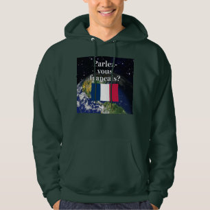 Veste À Capuche Do you speak french ? Flag & Earth